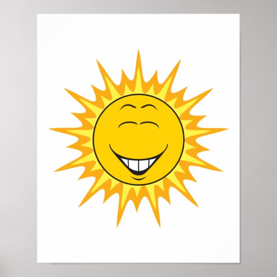 Sunshine Smiley Face Poster 7527