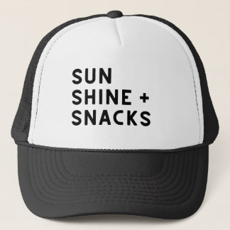 SUNSHINE + SNACKS women's t-shirt Trucker Hat