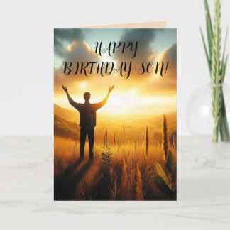 SUNSHINE SON BIRTHDAY CARD