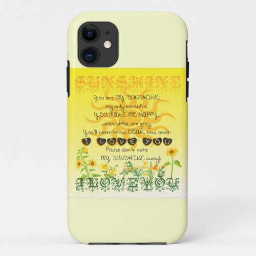 Sunshine Song iPhone 11 Case