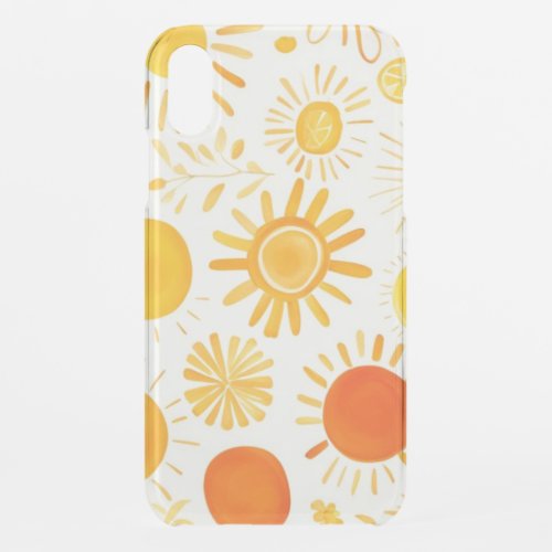 Sunshine Spiritual Boho Orange Yellow Cute Phone iPhone XR Case