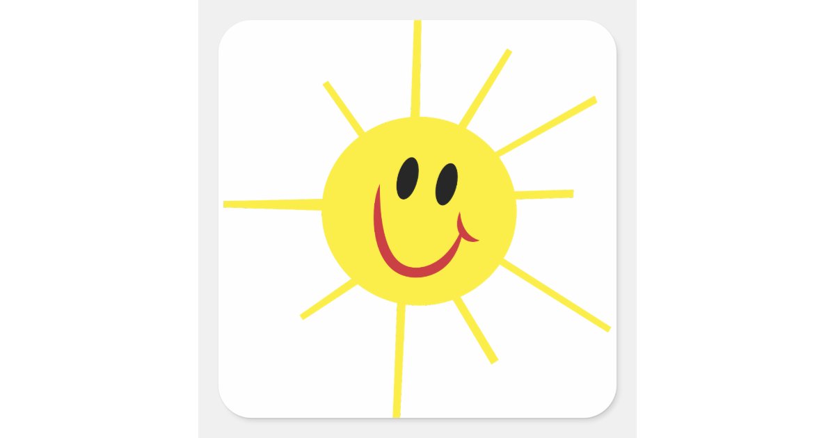 Sunshine Square Sign Sunshine Square Sticker | Zazzle