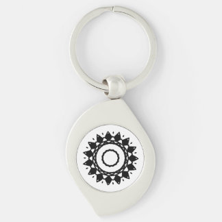 Sunshine Star Black and White Keychain