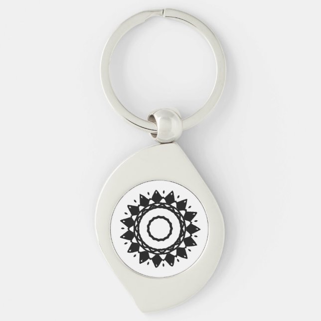 Sunshine Star Black n’ White Keychain (Front)