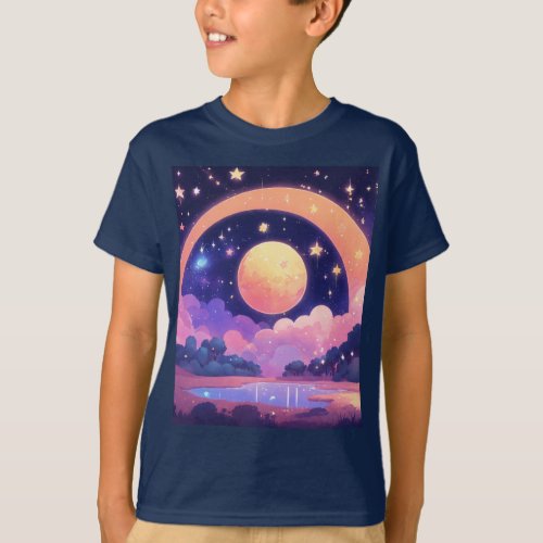 Sunshine  Starlight Cozy Background T_shirt 