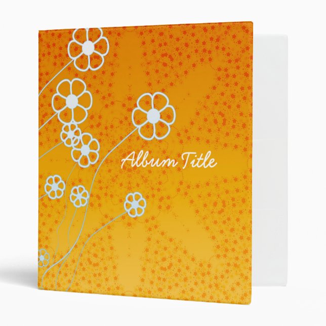 Sunshine Stars Flowers Album Binder (Front/Inside)