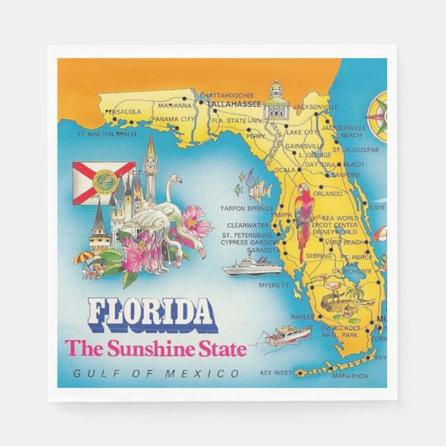 Sunshine State - Florida  Napkins (Front)