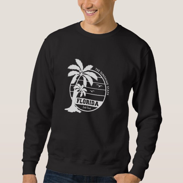 Sunshine State Florida South Beach Hello Summer Vi Sweatshirt (Front)