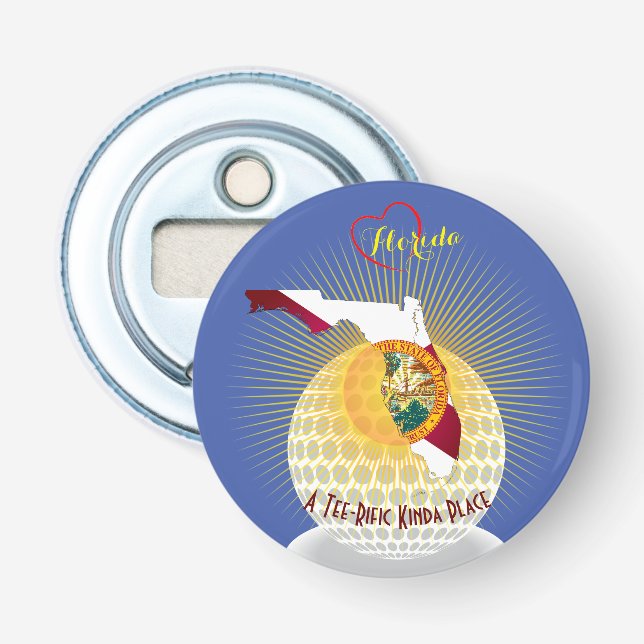 Sunshine State Gift for Golfer- Bottle Opener (Front)