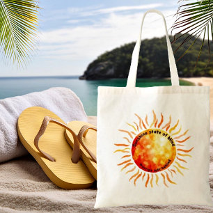 Sunshine state of Mind, Worries left behind Tote Bag