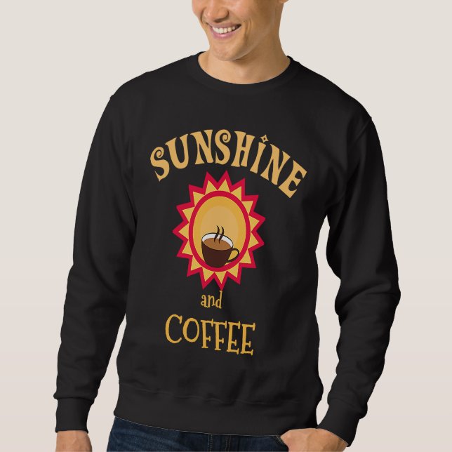 Sunshine Summer Graphic Coffee Holiday Sweatshirt (Front)