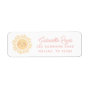 Sunshine Sun Birthday Party Return Address Label | Zazzle