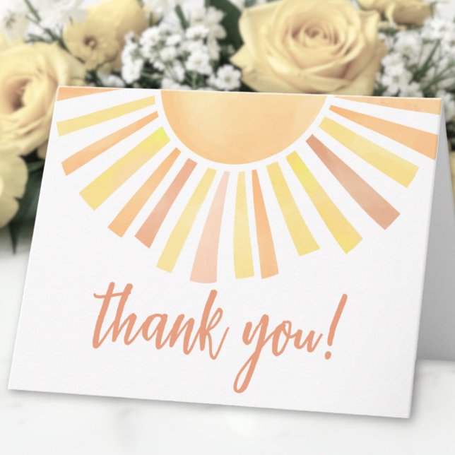 Sunshine Sun Thank You (Sunshine Sun Thank You Card )