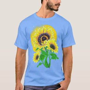 Sunshine Sunflower Botanical Garden Flower Blossom T-Shirt