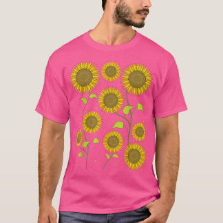 Sunshine Sunflower Hippie Flower Blossoms Nature S T-Shirt
