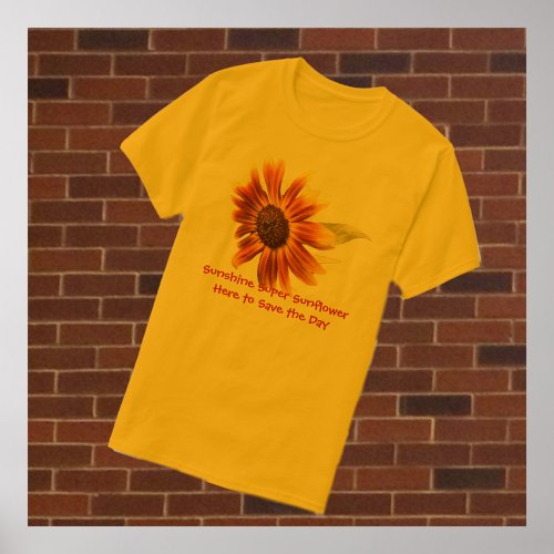 Sunshine Super Sunflower Mens Basic T_Shirt