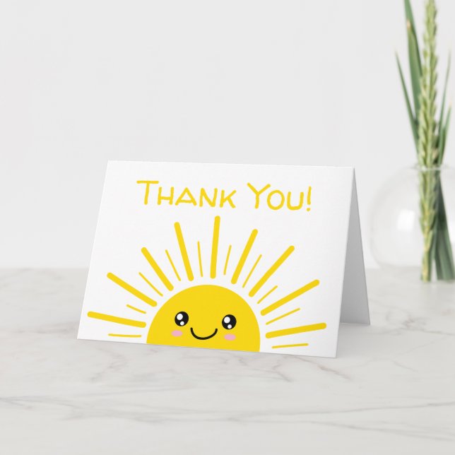 Sunshine Thank you Card (Front)