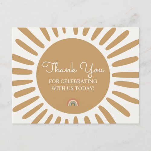 Sunshine thank you cards for birthday  baby shower
