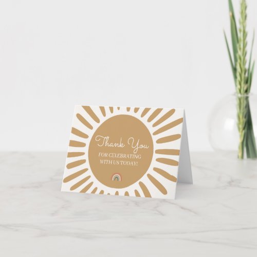 Sunshine thank you cards for birthday  baby shower