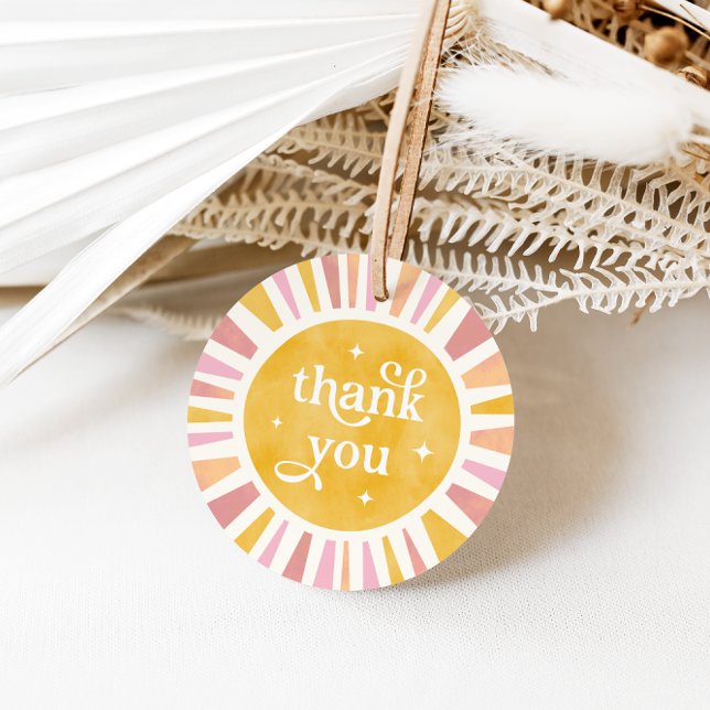 Sunshine Thank You Favor Tags (Creator Uploaded)