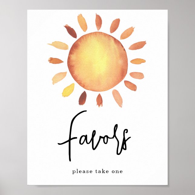 Sunshine Thank you / Favors  Poster (Front)