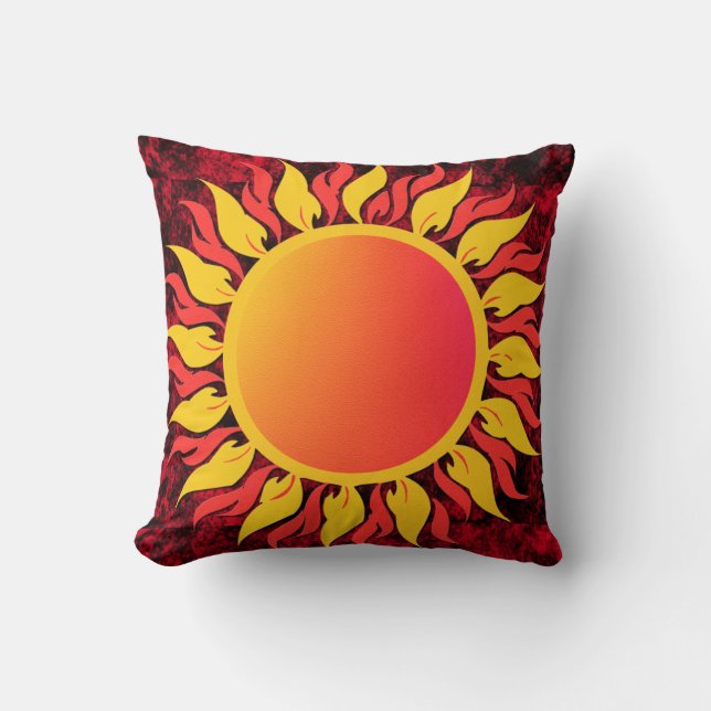 Sunshine Throw Pillow (Front)