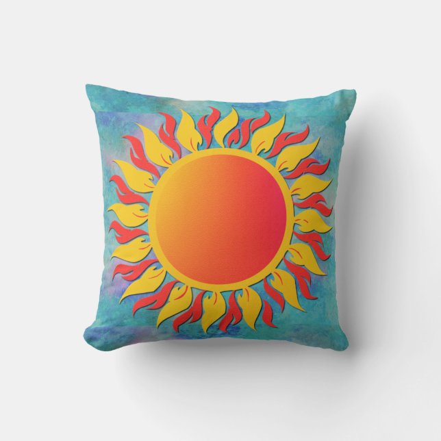 Sunshine Throw Pillow (Front)