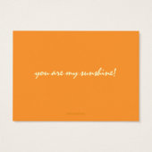 sunshine tiny valentine (Back)