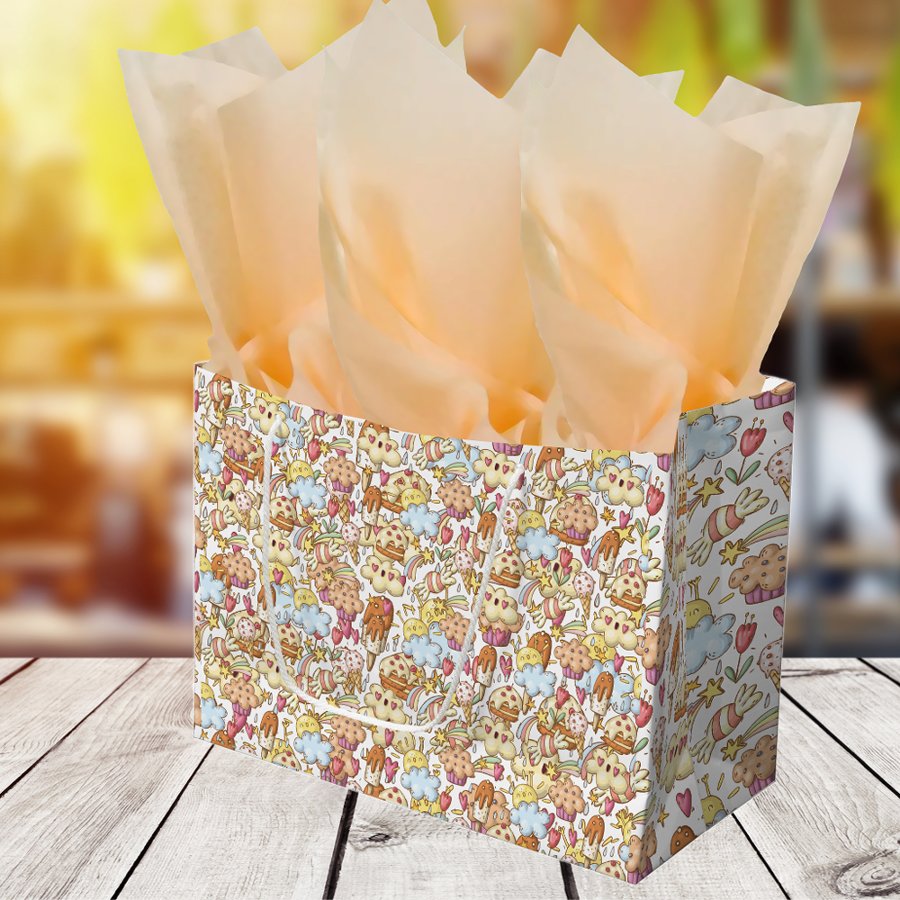 Sunshine Treats Celebration Pattern Large Gift Bag