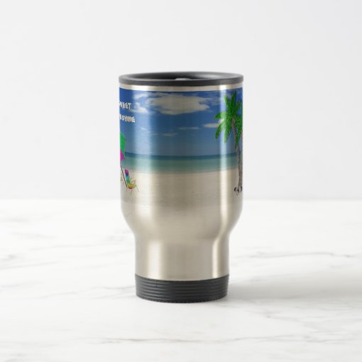 Sunshine Tropical Custom Travel Mugs No Minimum Zazzle