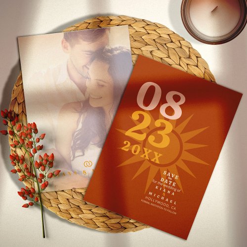 Sunshine Typography Wedding Photo Brick ID1048 Save The Date