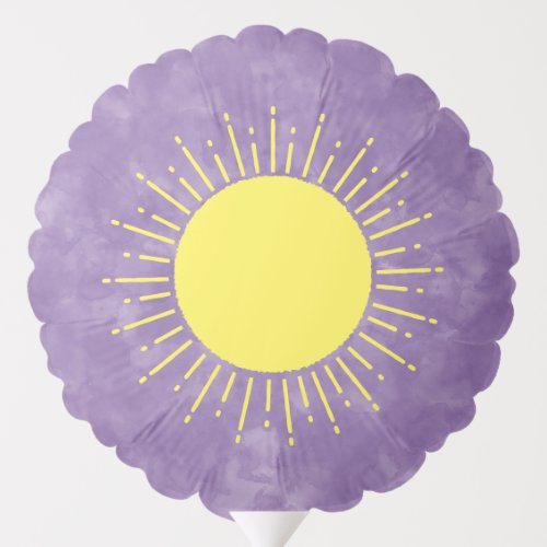 Sunshine Watercolor Baby Shower Background Custom  Balloon