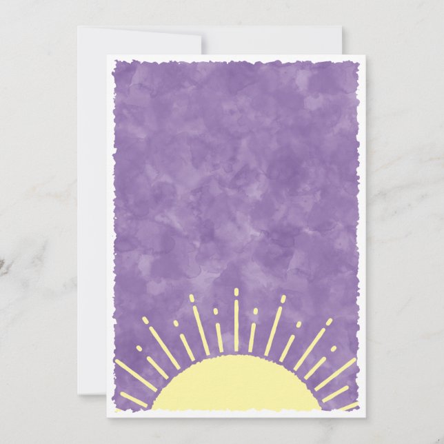 Sunshine Watercolor Baby Shower Background Custom  Invitation (Front)