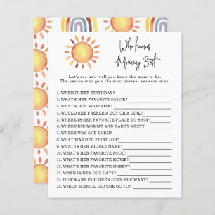 Sunshine Who knows mommy best