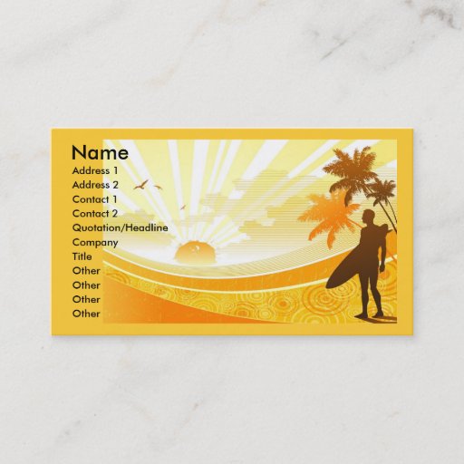 Customizable sunshine_widescreen_vector-1920x1200, Name, Add... Business Card Template