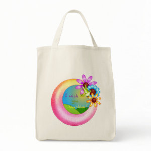 Sunshine Wish Organic Grocery Bag bag