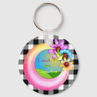 Sunshine Wish Pixel Art Keychain