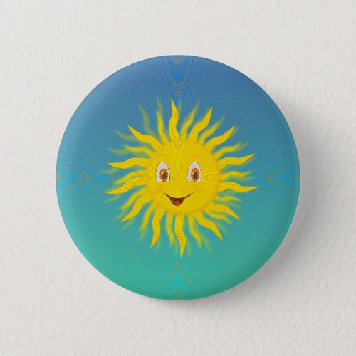 Sunshine With Circular Lines Button