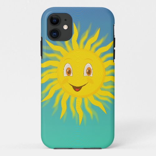 Sunshine With Circular Lines iPhone 11 Case