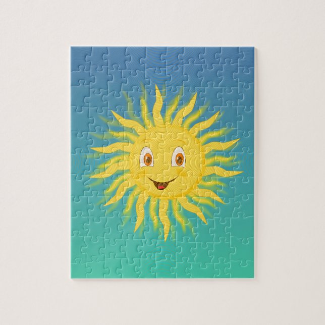 Sunshine With Circular Lines Jigsaw Puzzle (Vertical)