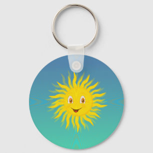 Sunshine With Circular Lines Keychain