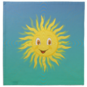 Sunshine With Circular Lines Napkin