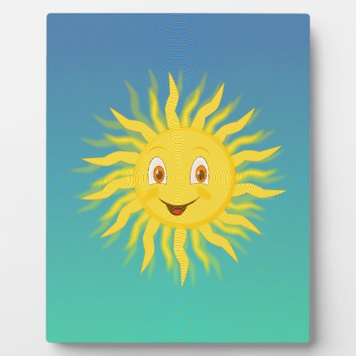Sunshine With Circular Lines Plaque