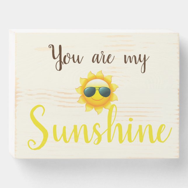 Sunshine Wood Box Sign (Front Horizontal)