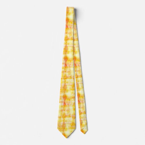Sunshine yellow and orange neck tie