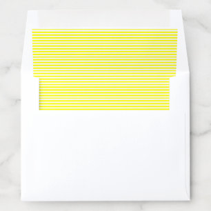 Sunshine Yellow and White Striped Print Envelope Liner