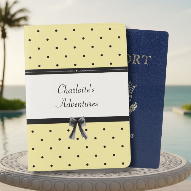 Sunshine Yellow Chic Summer Vacation Passport Holder (Chase the sun. Stand out at the resort with this Sunshine Yellow cover that’s as bright as you.)