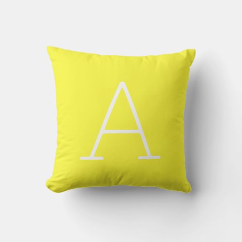 Sunshine Yellow Customize Front  Back For Gifts Throw Pillow