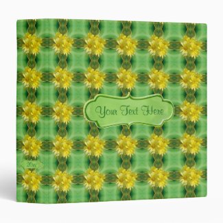 Sunshine Yellow Daisies Pattern 1.5 inch Custom