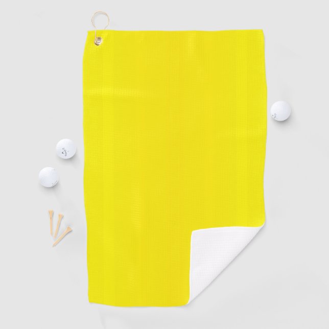 Sunshine Yellow Golf Towel (InSitu)